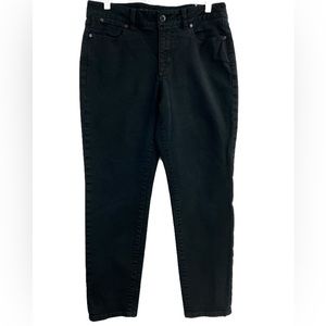 Talbots Heritage Ankle Black Jeans Petite Size 12P